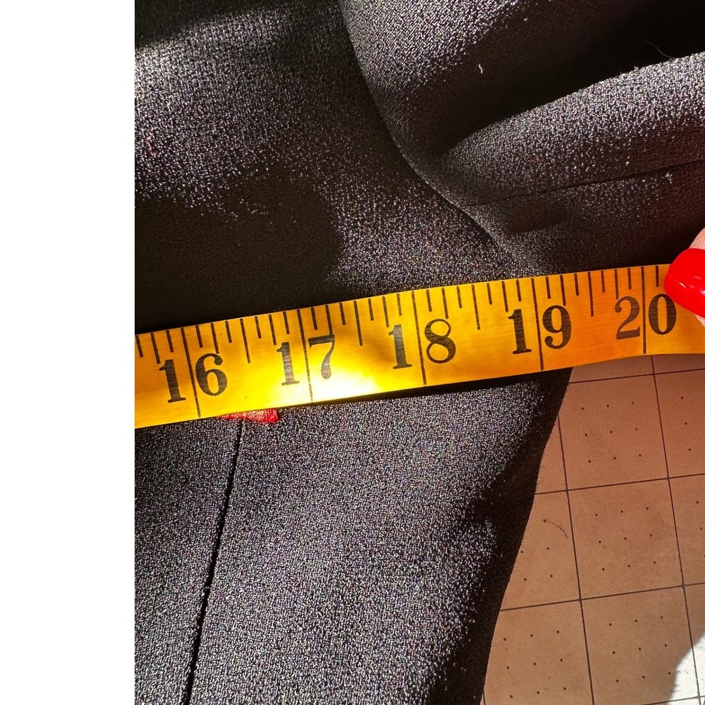 Zelda Vintage Black Red Trim Mandarin Collar Button Front Blazer Jacket Size‎ 8 - Picture 9 of 12